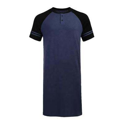 China QUICK DRY Men's Spring Spring Home Dress Loose T-Shirt And Long Summer Cotton Blends Dress for sale