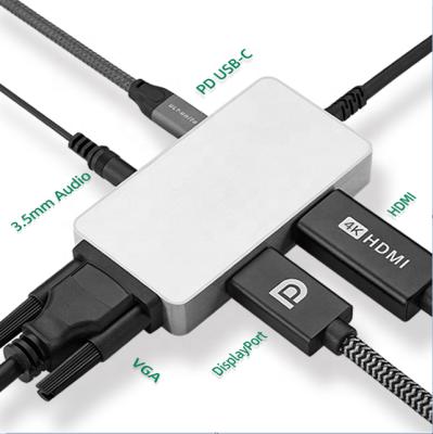 China Type-C Enabled Devices ULT-Unite Aluminum Type C Hot Selling USB Hub USB Hub 3 0 Multi Function Adapters 5 in 1 For Macbook Pro Air Ipad Matebook OEM for sale