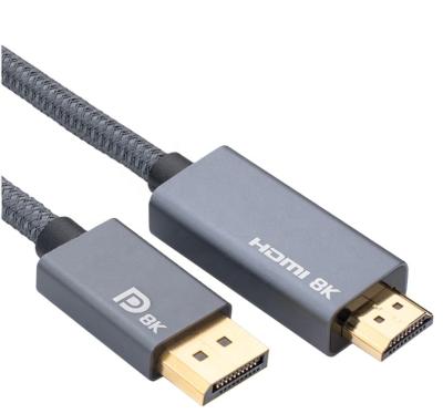 China COMPUTER ULT-Unite DisplayPort 1.4 to HDMI 2.1 Cable Unidirectional 8K 30Hz DP to HDMI 8K Cable for sale