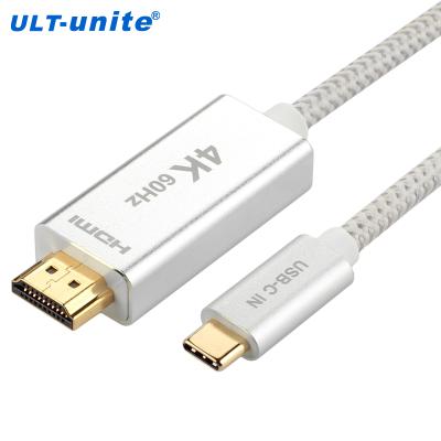 China COMPUTER ULT-Unite High Quality Custom Braided Type C 4K 60Hz USB To HDMI Cable for sale