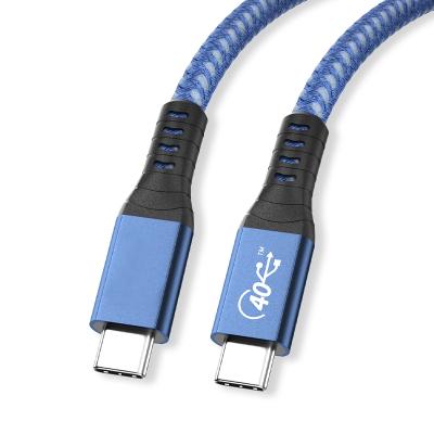 China Mobile Phone ULT-Unite Hot Selling 40Gbps USB4 Cable 0.8m Thunderbolt 3 Compatible USB-IF Certified Braided USB 4 Cable for sale