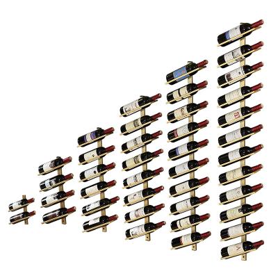 China Other Popular Wall Mounted Black Wine Storage Bottle Holders Metal Wine Racks For Wine Cellar for sale