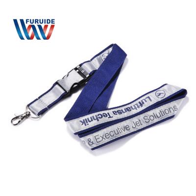 China Wholesale cheap and high quality custom woven lanyard polyester lanyard under for sale