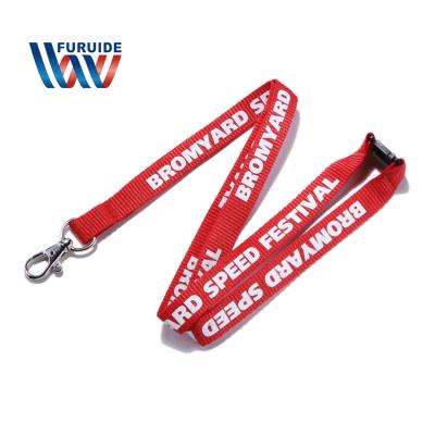 China Europe Silk Screen Printing Polyester Zhongshan Medal Lanyard for sale