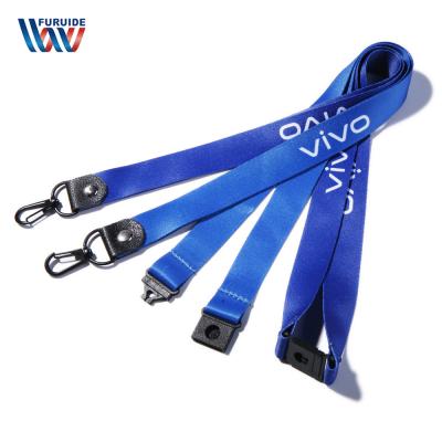 China 2021 Wholesale Custom Administrative Staff Factory Polyester Mobile Phone Holders Neck Strap Lanyard for sale