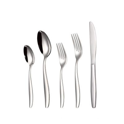 China Sustainable B350 Hongda 304 Stainless Steel Cutlery Set Dinner Table Knife Fork Spoon for sale