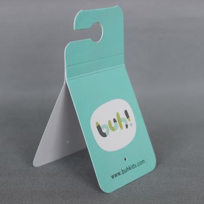 China Viable Hang Tag Custom Packaging Tag for Card Socks Header with Hook Cardboard Sock for sale