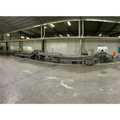 China Fruit Cleaning Automatic Stainless Steel Fruit Mango To Block Processing And Processing Production Line for sale