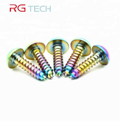 China Gr5 TC4 M8 M10 Flat Titanium Alloy Bolts For Motorcycle for sale