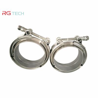 China EXHAUST 38mm 45mm 51mm 60mm 63mm 76mm 89mm Titanium Quick Release V-Band Clamp Exhaust Flange for sale