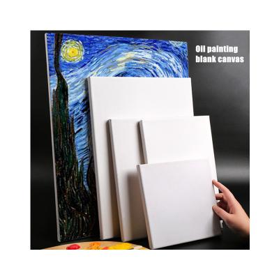 China Inkjet Printing Canvas Painting Cotton Stretched Canvas Frame Wholesale Hand Painted Blank Art Oil Painting Canvas Frame Diy A4 for sale