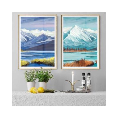 China CLASSIC Rain Light Street Landscape Drop Shipping Good Quality Landscapes Living Room Decoration Painting By Numbers for sale