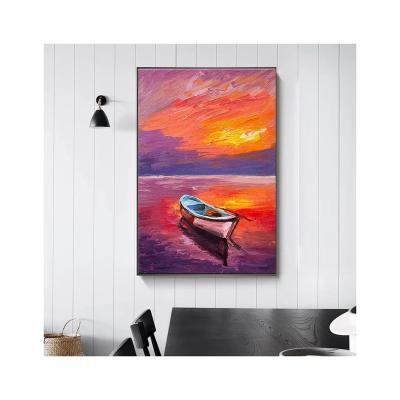 China Modern Sunset Special Special Drop Shipping Art Landscape Boat Diamond Painting for sale