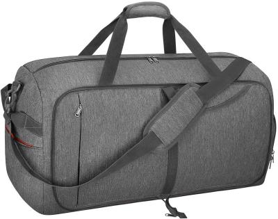 China Fashion Waterproof and Tear Resistant Foldable Weekender Bag with Shoe Compartment for Men Women Travel Duffel Bags for sale