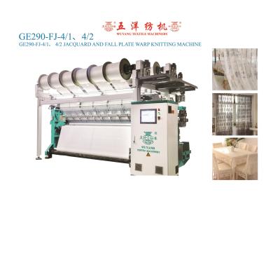 China GE290-FJ-4/1,4/2 Jacquard and Flat Fall Warp Knitting Machine for sale