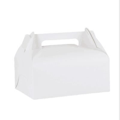 China Recyclable High Quality Paper Cake Cookie Pastry Wrapping Paper Handle Package Takeout Box for sale