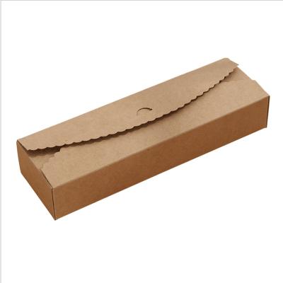 China White Recyclable Rectangle Kraft Wrapping Cookie Snack Chocolate Bake Food Package Paper Box for sale