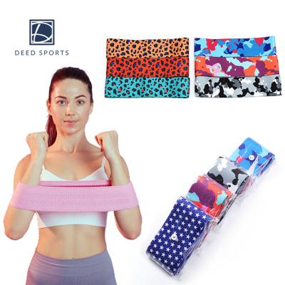 China 86cm Exercise Resistance Band Glute Activation Hip Circle Wholesale Booty Design Stretchable Woven Fabric Body Bands for sale