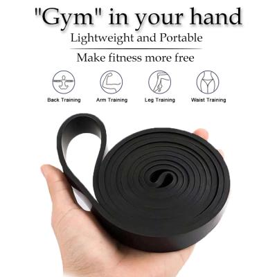 China Single 41 Inch Black Medium Band Set Training Pull Up Door Hook Free Weight Resistance Bands for sale