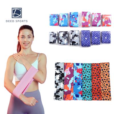 Κίνα 66cm Hip Band Ankle Straps Elastic Rubber Fabric Hip Bands Booty Resistance Bands Custom Logo προς πώληση