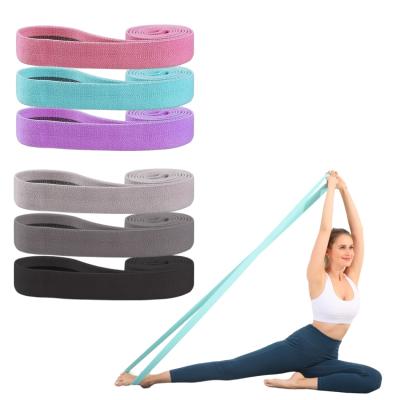 Китай 2022 Gym Exercise Loop Cotton Fabric Pull Up Assist Bands Long Resistance Bands Sets продается