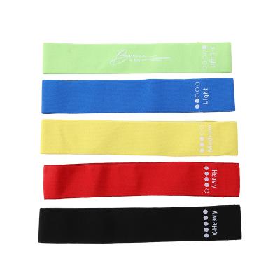 China High Quality Wholesale OEM Customize Hip Elastic Booty Band Exercise Fitness Fabric Latex Polyester Resistance Band Loop for sale