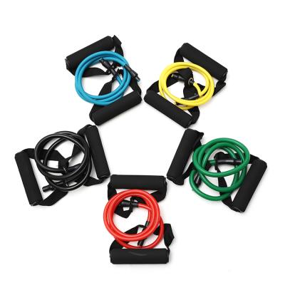 China Workout Tubes Training Bands Body Building Accessories Heavy Duty Exercise Resistance Band Set for sale