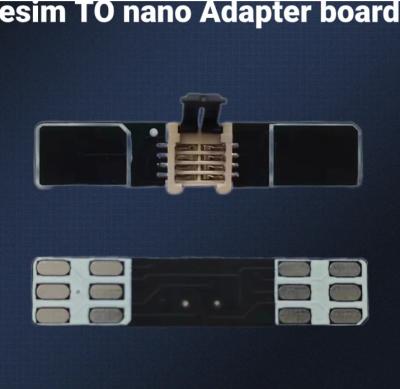 China ESIM to nano adapter board, double head nano writing board with chip holder, no need for soldering for sale