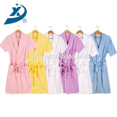 China Breathable Hot Selling Summer Shorts Arm Sleeves Hotel Waffle Unisex Bathrobe for sale