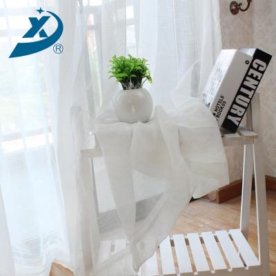 China Fabric 100%, White Polyester Curtain Pure White Blackout Polyester Curtain Fabric for sale