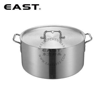 China Sustainable Aluminum Commercial Stock Pot Short Cooking Pot Type for sale