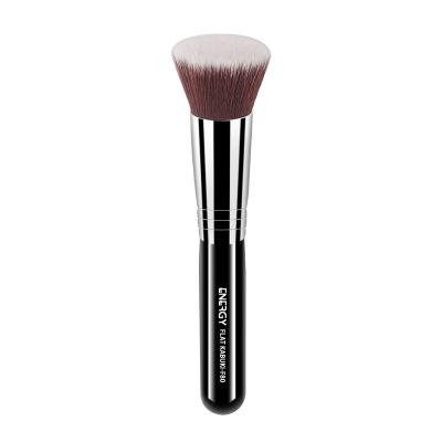 China Angular Blush F80 Hair Makeup Brush Private Label Kabuki High Quality Dense Synthetic Base Brush Black for sale