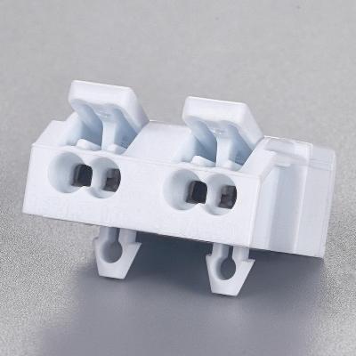 China Super Slim Cable BELEKS P02-M Series Screwless Multipole Wire Connectors With Fixed Foot for sale