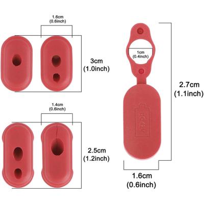 China Hot Selling Left Rubber Dust Cover Silicone Cable Filling Cover for m365 foldable scooter 9X6X3cm for sale