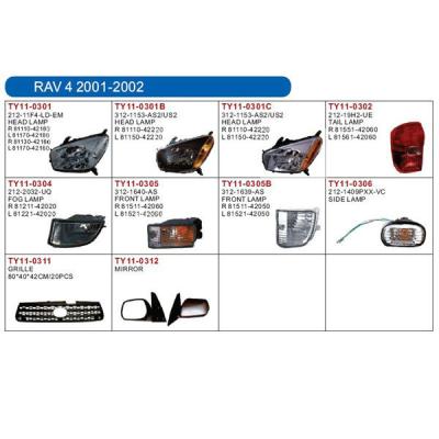 China lamp and auto body parts for RAV4 2001 RAV4 2001 for sale