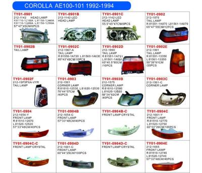 China auto lamp for COROLLA AE100 1993 USA TYPE COROLLA AE100 1993 USA TYPE for sale