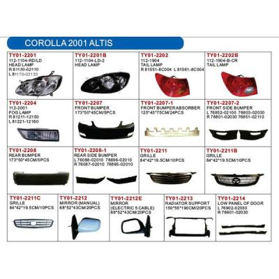 China auto lamp for COROLLA 2001 ALTIS TAIWAN TYPE COROLLA 2001 ALTIS TAIWAN TYPE for sale