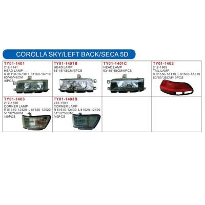 China auto lamp for COROLLA SKY/LEFT COROLLA SKY/LEFT for sale