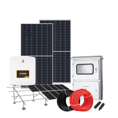 China 5KW 8KW 10KW 12KW Home Hybrid Solar Power System Greenergy Solar Power System Kit 8000W 10000W 12000W for Home for sale