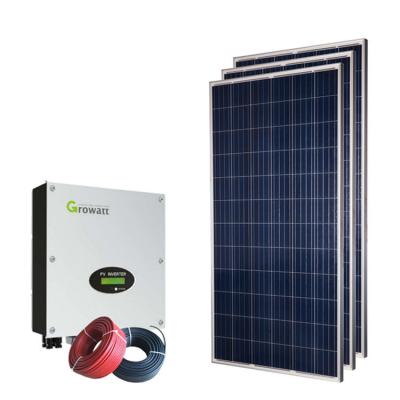 China Solar Panel 5KW 10KW 12KW 15KW Solar Power Kit On Grid Solar Energy Home Solar Photovoltaic System for sale