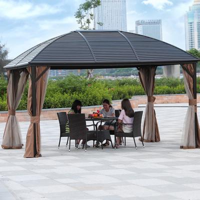 China Heavy Duty Outdoor Metal Frame Hardtop Garden Weather Wholesale Canopy Tent Pavilion 3x3 Waterproof Aluminum Gazebo for sale