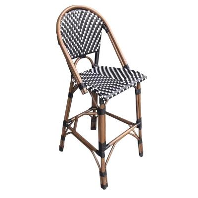 China box & sustainable & OEM ZUOAN Rattan French Bistro Style Waterproof American Kids High Bar Stool Dining Chair for sale