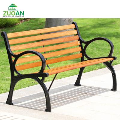 China Commerical 1pc long weather bench heavy duty waterproof outdoor garden furniture wpc bench seat with aluminum legs for sale