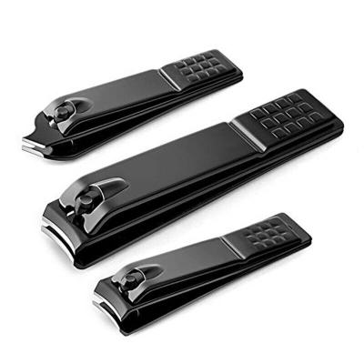 China Men's Stainless Steel Oblique And Non Oblique Toe Nail Clippers Straight Edge Finger Nail Clipper Custom Carbon Black For Women for sale