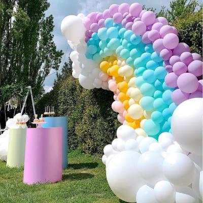 China Beautiful Colorful Super Cute Macaron Light Decoration Valentines Latex Balloon Arch For Party for sale