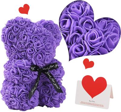 China Simple Hot Selling Trendy Trendy Simple Beautiful Teddy Roses Bear For Dating Diy Gifts for sale