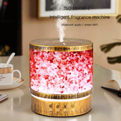 China Hotel Model Mini Mineral Salt Colorful Ultrasonic Airless Humidifier for sale