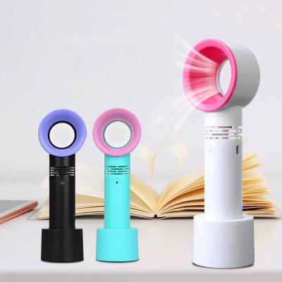 China Outdoor Portable Usb Mini Fan Summer Hand Held Mini Fan New Style Vaneless Blade for sale