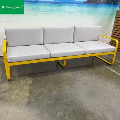 China Modern Outdoor Garden Sofa Set Furniture Waterproof Cloth Sofa Set Aluminum Sectional Outdoor Sofa for sale