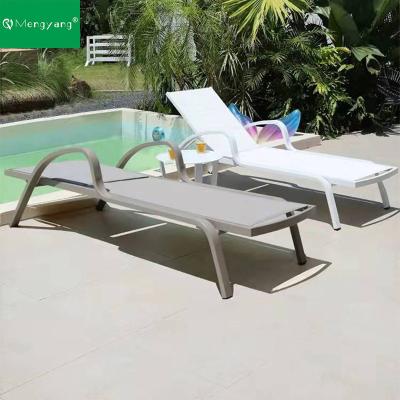 China Modern Garden Furniture Folding Beach Swimming Convertible Lounge Chairs Pool Outdoor Sun Lounger for sale